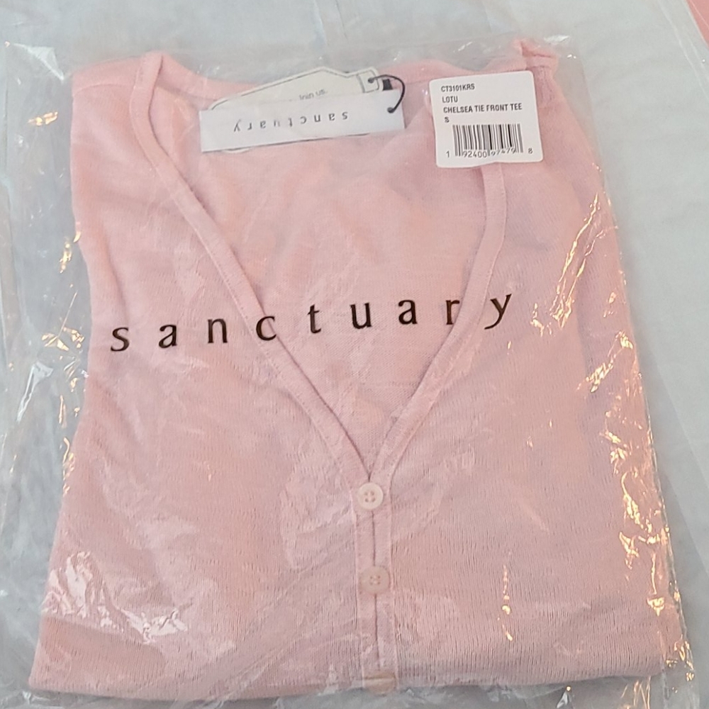 Sanctuary Chelsea Tie Front Sweater in Pink - Picture 4 of 5